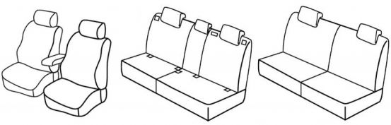 presvlake za sjedala odgovaraju za Hyundai Santa Fe, 2006>2013 - 5 vrata