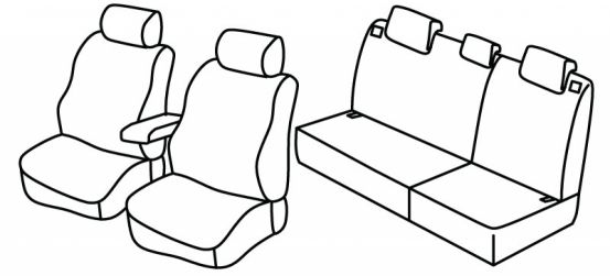 presvlake za sjedala odgovaraju za Hyundai Tucson, 2006>2010 - facelift 2006