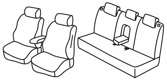 seat covers compatible for Hyundai Tucson / Tucson PHEV, 2020> - 5 door