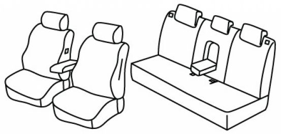 presvlake za sjedala odgovaraju za Hyundai Tucson, 2021> - N line - 5 vrata