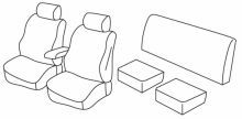 presvlake za sjedala za Isuzu D max, 2012>2020 - Space star - 4 vrata