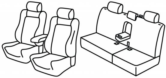 seat covers compatible for Isuzu D max, 2020> - N60 Nitro Sport - 4 door