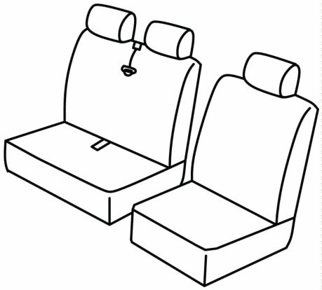 presvlake za sjedala odgovaraju za Iveco Daily, 2000>2006