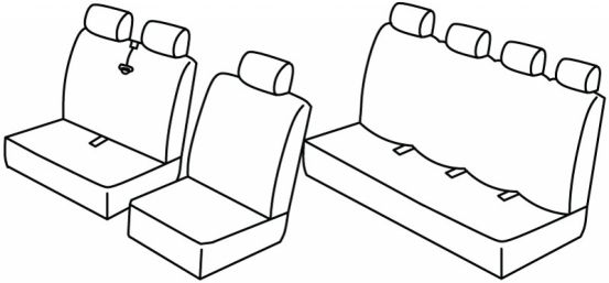 presvlake za sjedala odgovaraju za Iveco Daily, 2000>2006