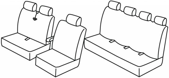 presvlake za sjedala odgovaraju za Iveco Daily, 2007>2011