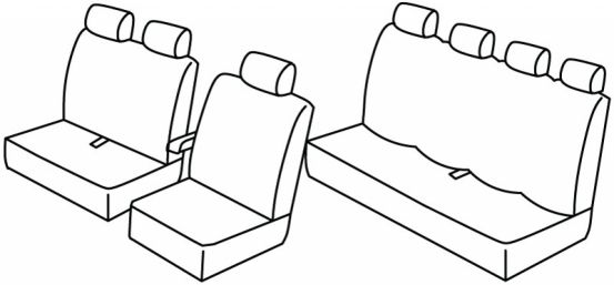 presvlake za sjedala odgovaraju za Iveco Daily, 2011>2014