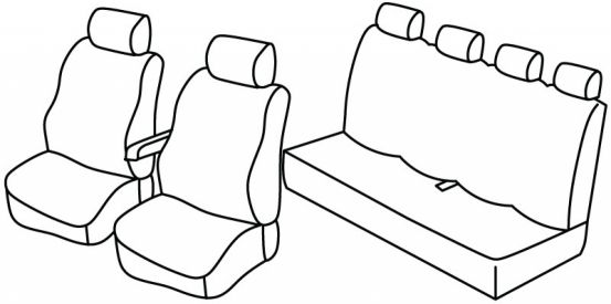 presvlake za sjedala odgovaraju za Iveco Daily, 2011>2014