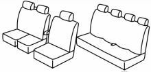 presvlake za sjedala za Iveco Daily, 2015>2019, 2019> - Double cab