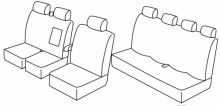 presvlake za sjedala za Iveco Daily, 2015>2019, 2019> - Double cab