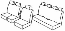 presvlake za sjedala za Iveco Daily, 2015>2019, 2019> - Double cab