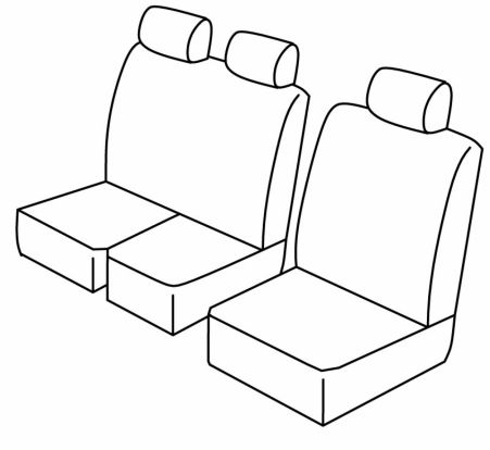 presvlake za sjedala odgovaraju za Iveco Daily, 2015>2019, 2019>