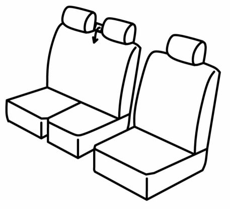 presvlake za sjedala odgovaraju za Iveco Daily, 2015>2019, 2019>