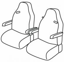presvlake za sjedala za KAMION Iveco S-way, 2019> - Driver Standard + passenger Standard