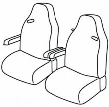 presvlake za sjedala za KAMION Iveco S-way, 2019> - Driver Standard + passenger Standard