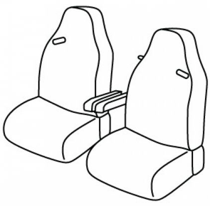 seat covers compatible for Iveco S-way, 2019> - Driver Standard + passenger Standard
