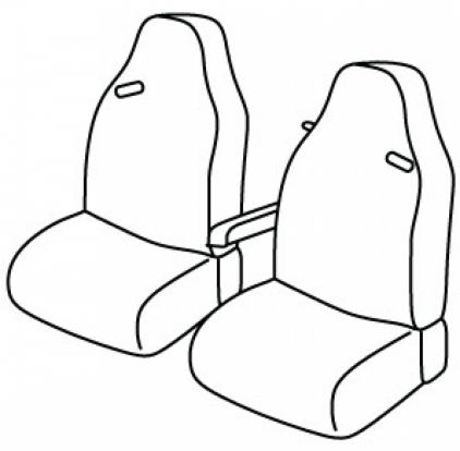 seat covers compatible for Iveco S-way, 2019> - Driver Standard + passenger Standard