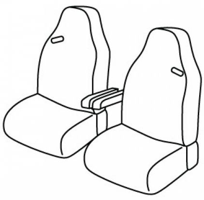 seat covers compatible for Iveco S-way, 2019> - Driver Standard + passenger Standard