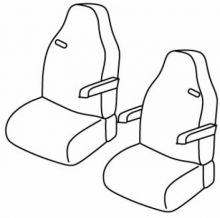 presvlake za sjedala za KAMION Iveco Stralis/ Hi-way, 2002>2012/ 2012>2019 - Driver Standard + passenger Standard