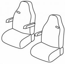 presvlake za sjedala za KAMION Iveco Stralis/ Hi-way, 2002>2012/ 2012>2019 - Driver Standard + passenger Standard