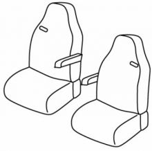 presvlake za sjedala za KAMION Iveco Stralis/ Hi-way, 2002>2012/ 2012>2019 - Driver Standard + passenger Standard