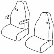 presvlake za sjedala za KAMION Iveco Stralis/ Hi-way, 2002>2012/ 2012>2019 - Driver Standard + passenger Standard