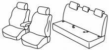 presvlake za sjedala za Jaguar XE, 2015>2024 - 4 vrata