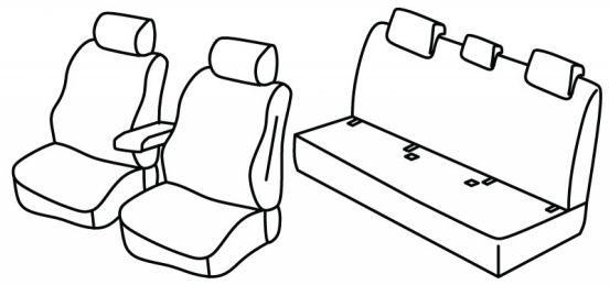 presvlake za sjedala odgovaraju za Jaguar XE, 2015>2024 - 4 vrata