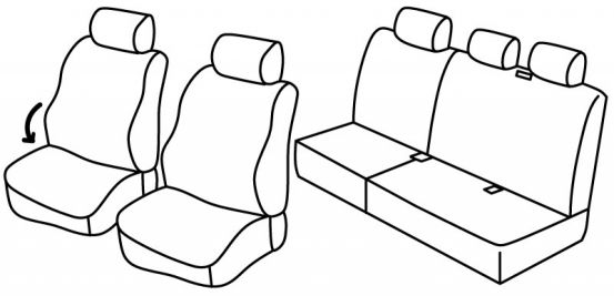 presvlake za sjedala odgovaraju za Jeep Grand Cherokee, 2005>2010 - CRD - 5 vrata