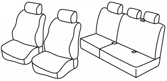 presvlake za sjedala odgovaraju za Jeep Grand Cherokee, 2005>2010 - CRD - 5 vrata