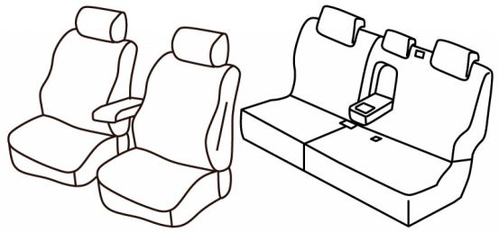 presvlake za sjedala odgovaraju za Jeep Grand Cherokee, 2013>2017 - Limited CRD