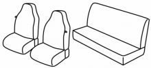 seat covers for Jeep Wrangler, 1996>2006 - 3 door