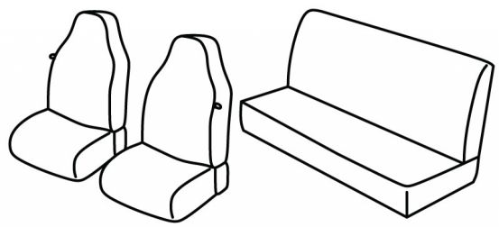 presvlake za sjedala odgovaraju za Jeep Wrangler, 1996>2006 - 3 vrata