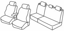 presvlake za sjedala za Kia Carens, 2007>2012