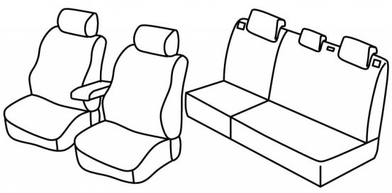 presvlake za sjedala odgovaraju za Kia Carens, 2007>2012