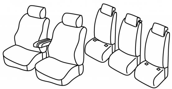 seat covers compatible for Kia Carnival 2, 2006>2014