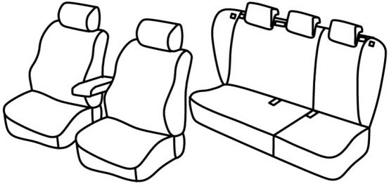 presvlake za sjedala odgovaraju za Kia Cee'd, 2006>2013 - 5 vrata