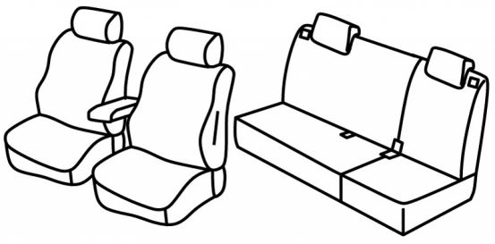 presvlake za sjedala odgovaraju za Kia Cee'd, 2012>2018