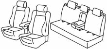 presvlake za sjedala za Kia Cee'd / XCee'd / ProCee'd GT-Line, 2018> - 5 vrata