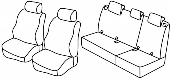 presvlake za sjedala odgovaraju za Kia Picanto, 2004>2011 - 5 vrata