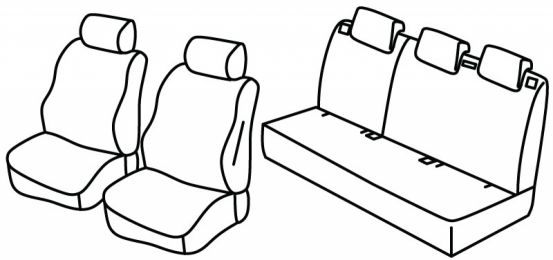 presvlake za sjedala odgovaraju za Kia Picanto, 2017> - 5 vrata