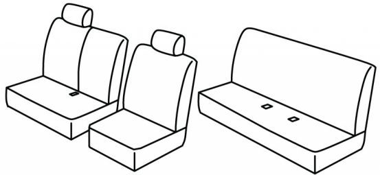 seat covers compatible for Kia Pregio, 1996>2003