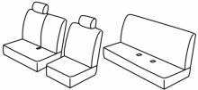 presvlake za sjedala za Kia Pregio, 1996>2003