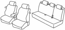 presvlake za sjedala za Kia Pro Cee'd, 2013>2018 - 3 vrata