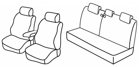 presvlake za sjedala odgovaraju za Kia Rio, 2006>2011