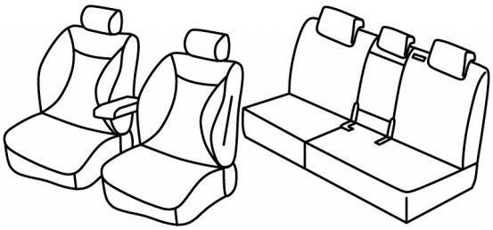 presvlake za sjedala odgovaraju za Kia Sorento 3, 2014>2017 - Exclusive - 5 vrata