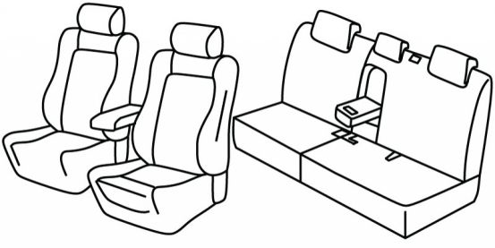 presvlake za sjedala odgovaraju za Kia Sorento, 2020> - 5 vrata