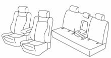 presvlake za sjedala za Kia Sportage, 2016>2018, 2018>2021 - Ex-Style - 5 vrata