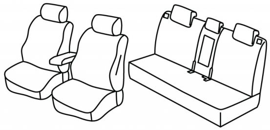 presvlake za sjedala odgovaraju za Kia Sportage, 2021> - 5 vrata