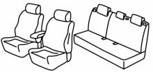 presvlake za sjedala za Kia Stonic, 2017> - 5 vrata