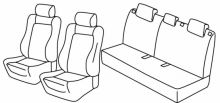 presvlake za sjedala za Lancia Ypsilon, 2015> - facelift 2015 - 5 vrata